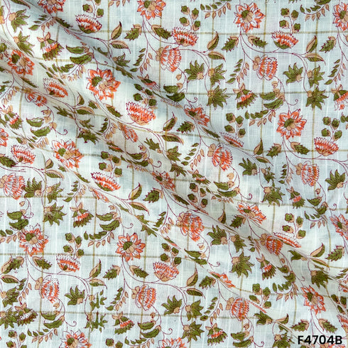 Printed Doria Cotton Fabric- F4704